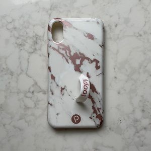 IPhone XR Loopy Case Rose Gold Marble